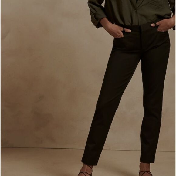 Banana Republic Factory Pants - BANANA REPUBLIC Factory Sloan Pant,  Black, Size 4 Petite, NWT